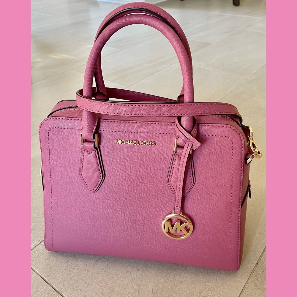 🌸 Michael Kors Ayden Tulip Pink Large Satchel